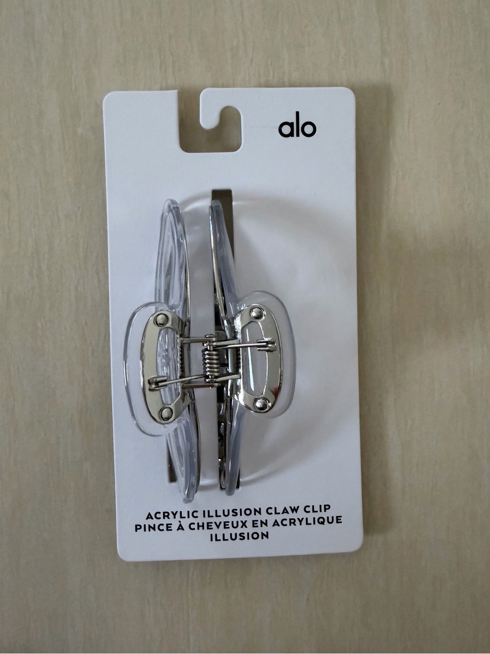 ALO Yoga Clear Acrylic Hair Claw Clip